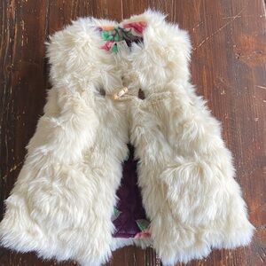 Matilda Jane Ivory Faux Fur Vest